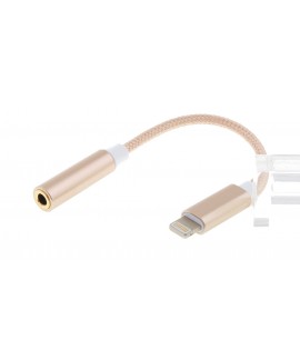 8-pin to 3.5mm Braided Audio Cable Adapter