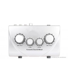 NKR N-1 Karaoke Sound Echo Mixer Dual Mic Inputs Amplifier (UK)