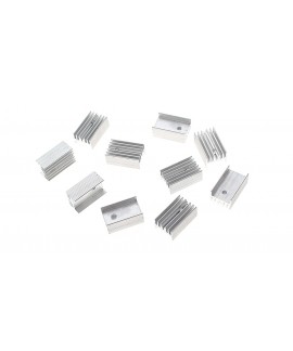 25*15*11mm Aluminum Heatsink (10-Pack)